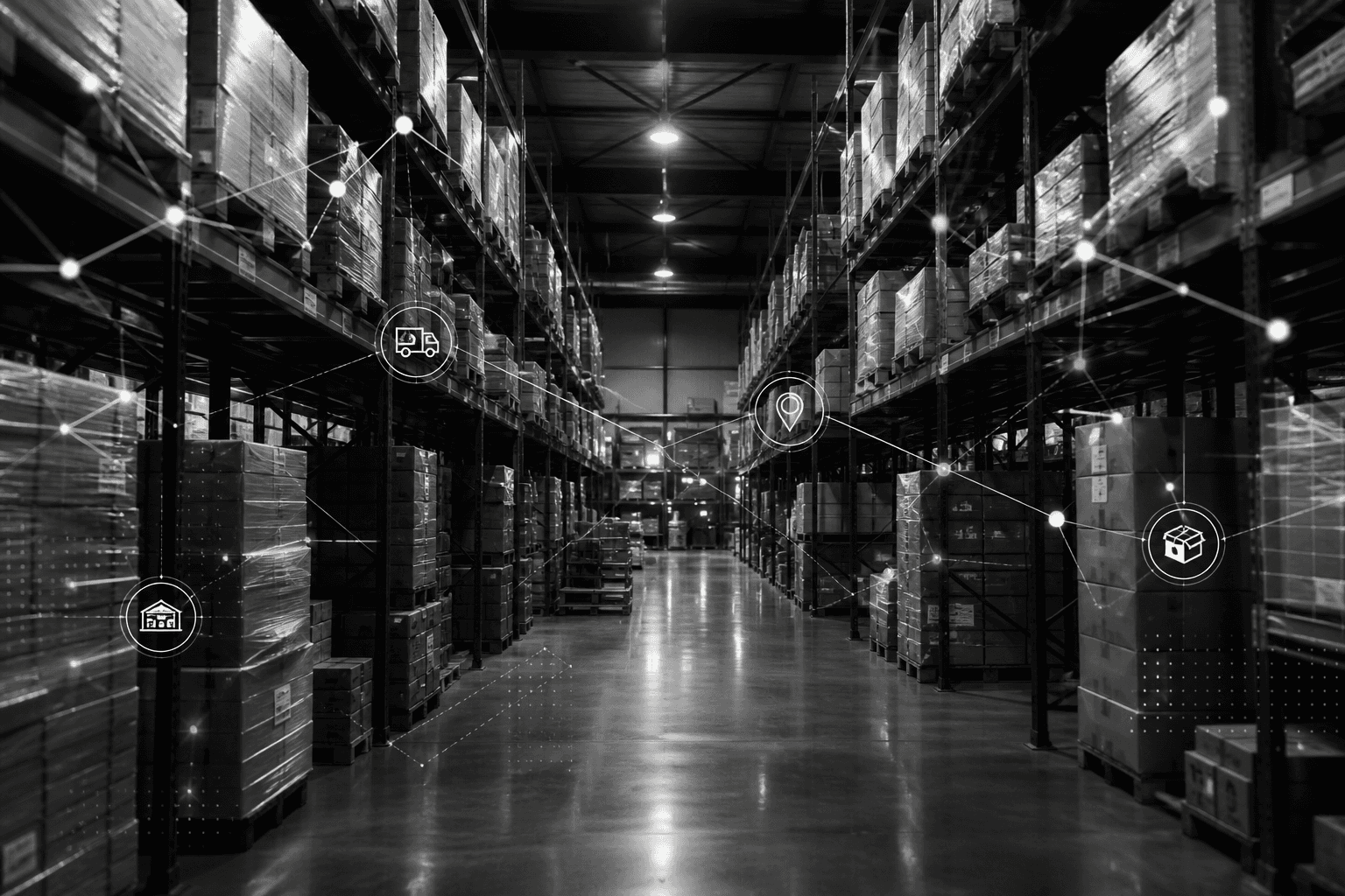 Warehouse logistics space for asset tracking and operations