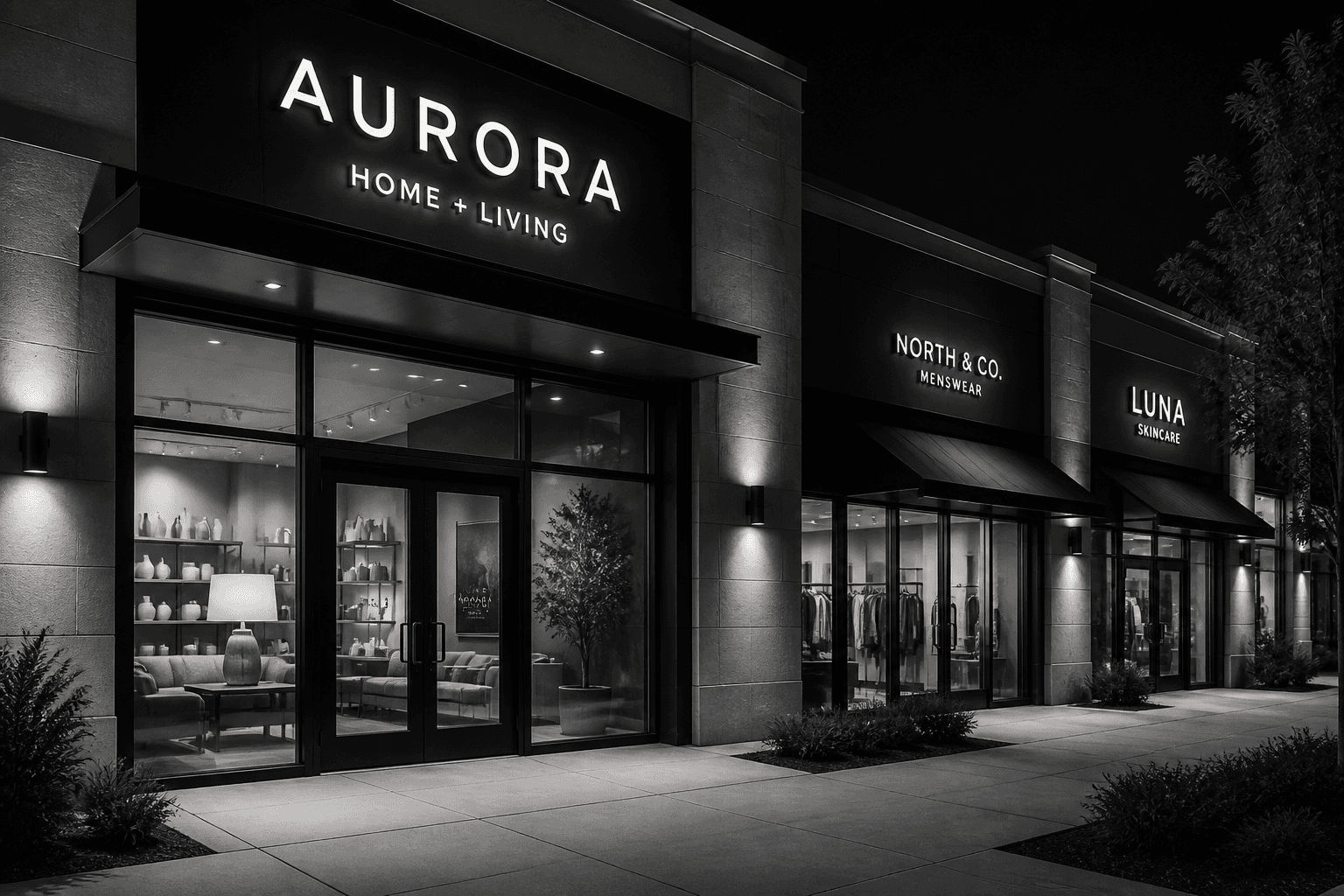 Multi-site retail storefront for centralized operations